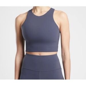 Athleta Conscious Crop Top in Powervita, Built-in Bra, Women's Size XS